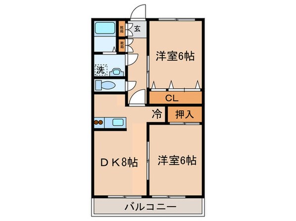 プレジェルユ－の物件間取画像